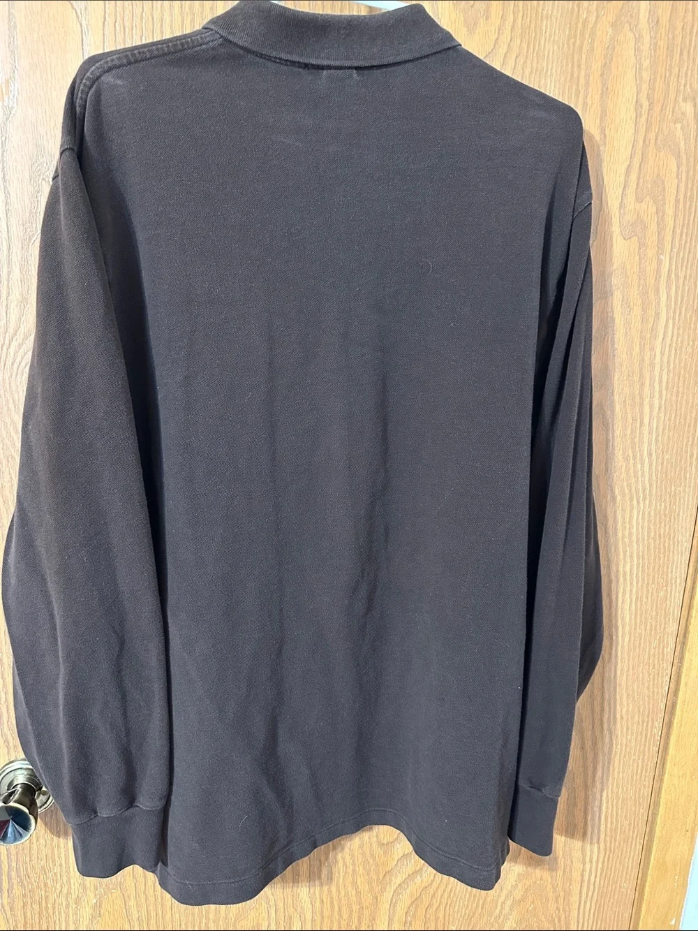 Polo by Ralph Lauren Black Long-Sleeve Polo with Light Blue Pony